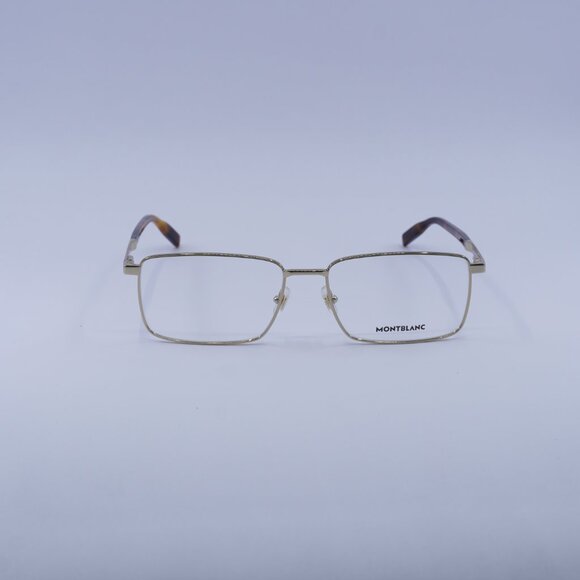 Montblanc MB0022O 006 Eyeglasses Gold 59mm Rectangle Frame - Picture 6 of 10